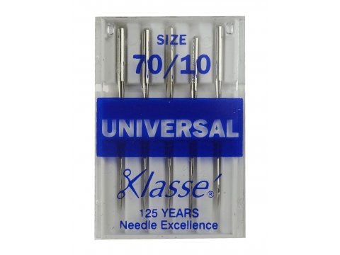 Igły półpłaskie UNIVERSAL do stebnowania grubość 70/10 do maszyn domowych do 130/705 H