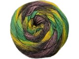 STYLISH ALPACA 05 FIOLET/ZIELONY/ŻÓŁTY YarnArt 150g 525m lekka wełna na chusty entrelac