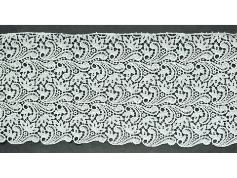 170mm Gipiura OFF WHITE ECRU JASNE cena za 1m taśma gipiurowa pasmanteria z koronkami