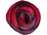 STYLISH ALPACA 13 FUKSJA BORDO FIOLET BAKŁAŻAN PIĘKNY ZESTAW YarnArt 150g 525m lekka wełna na chusty entrelac