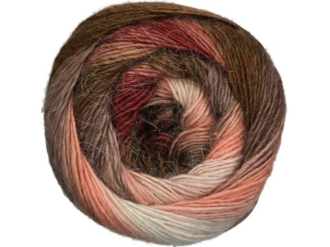 STYLISH ALPACA 01 BRĄZ MUSZTARDA RUDY ŁOSOŚ YarnArt 150g 525m lekka wełna na chusty entrelac