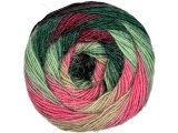 STYLISH ALPACA 06  RÓŻ BORDO ZIELONY YarnArt 150g 525m lekka wełna na chusty entrelac
