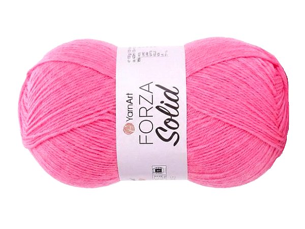 FORZA SOLID 42 Różowa włóczka YarnArt 100g 420m włóczki wełniane na swetry i skarpetki lub drgą nitkę
