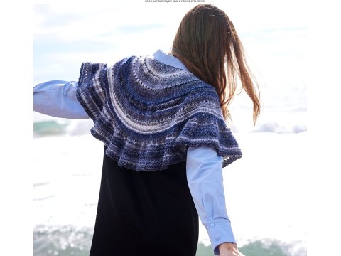Merino Seta Tones 101 MIX ZIELONY Concept by Katia 100g 250m wełna z jedwabiem