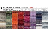 Merino Seta Tones 105 MIX FIOLETY Concept by Katia 100g 250m wełna z jedwabiem LIMITED EDITION