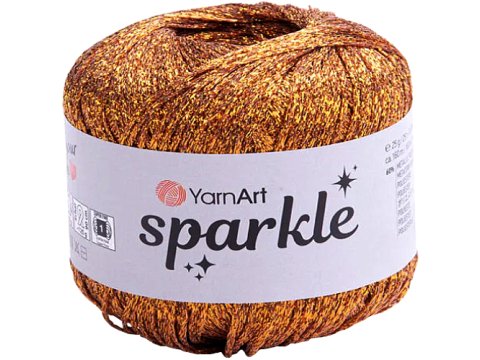 SPARKLE 1312 ZŁOTY MIODOWY 25g 160m YARNART sznurek brokatowy 2mm