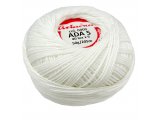Ada 5 kordonek merceryzowany Ariadna BIAŁY 400 50g 205m 40tex x 6