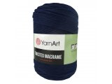TWISTED MACRAME 84 GRANATOWY sznurek YarnArt 500g 210m bawełniany na liście do rozczesywania makrama