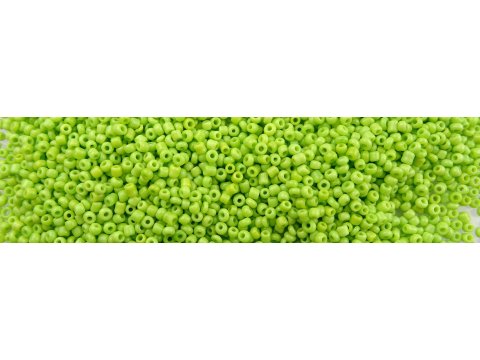 2mm 18320 Korale szklane ZIELONE 100g luzem do przyszycia około 6000sztuk