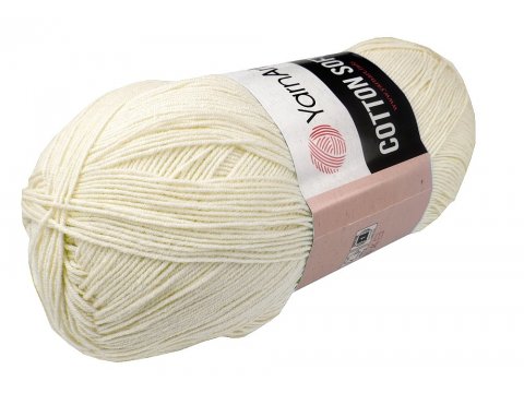 COTTON SOFT 03 ECRU/KREM 100g 600m YarnArt cieńka bawełna pbrus narzuta sklep z włóczkami GOLD-POL Warszawa