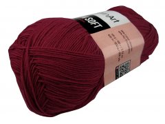COTTON SOFT 66 BORDOWY 100g...