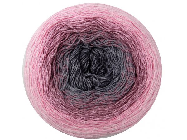 ROSEGARDEN 313 RÓŻ/SZARY 100% BAWEŁNA włóczka YarnArt 250g 1000m cienka włóczka