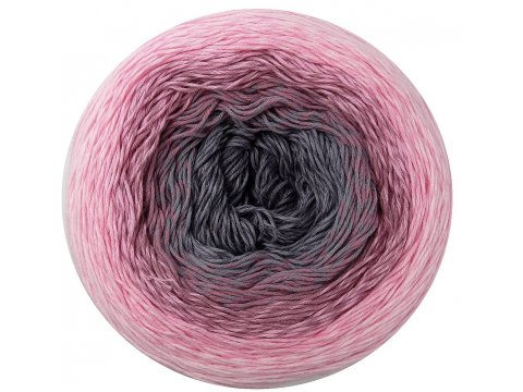 ROSEGARDEN 313 RÓŻ/SZARY 100% BAWEŁNA włóczka YarnArt 250g 1000m cienka włóczka