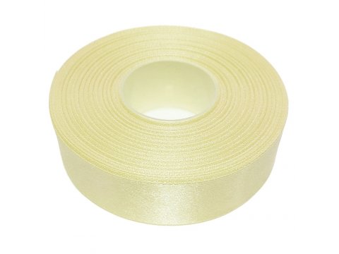 25mm wstążka atłasowa 25m 136 żółta