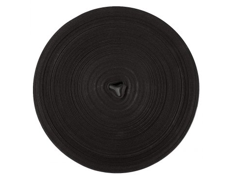 Taśma bawełniana 10mm C7930 BRĄZ/CZARNY cena za 50m wzór w jodełkę
