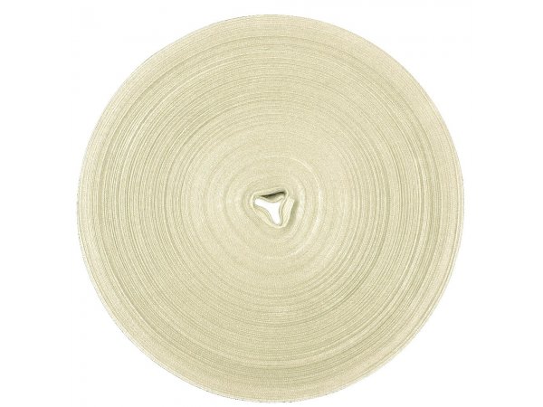 Taśma bawełniana 10mm REZ00 ECRU/KREM cena za 50m wzór w jodełkę