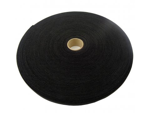 Guma 20mm CZARNA 25m dziana polski produkt gumka krawiecka odzieżowa