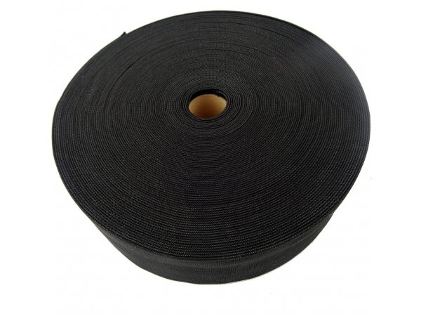 Guma 50mm CZARNA 25m dziana polski produkt gumka krawiecka odzieżowa