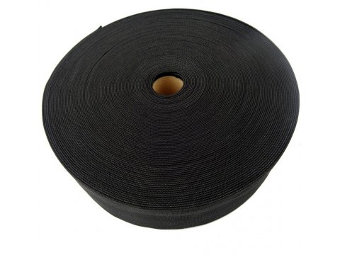 Guma 50mm CZARNA 25m dziana polski produkt gumka krawiecka odzieżowa