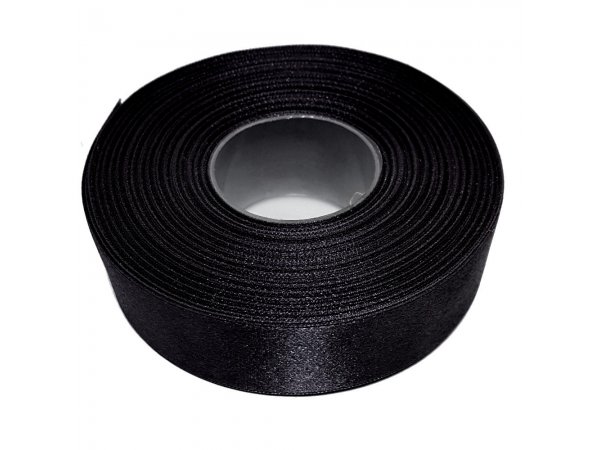 25mm wstążka atłasowa 25m 145 czarna