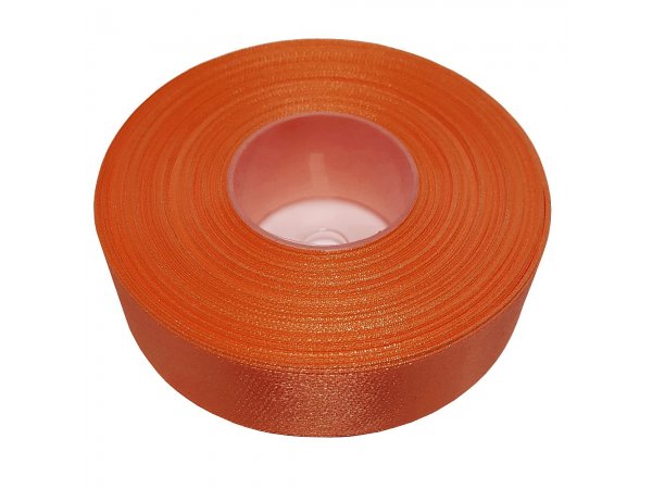 25mm wstążka atłasowa 25m 146 pomarańczowa