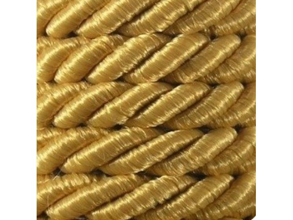 Sznurek 7mm 104 ZŁOTY [pomarańczowy] skręcany mix bawełny 20m do alb