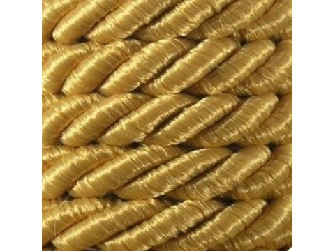 Sznurek 7mm 104 ZŁOTY [pomarańczowy] skręcany mix bawełny 20m do alb