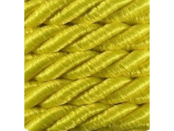 Sznurek 7mm 113 ŻÓŁTY  skręcany mix bawełny 20m do alb