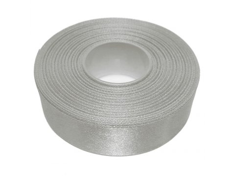 25mm wstążka atłasowa 25m 147 szara