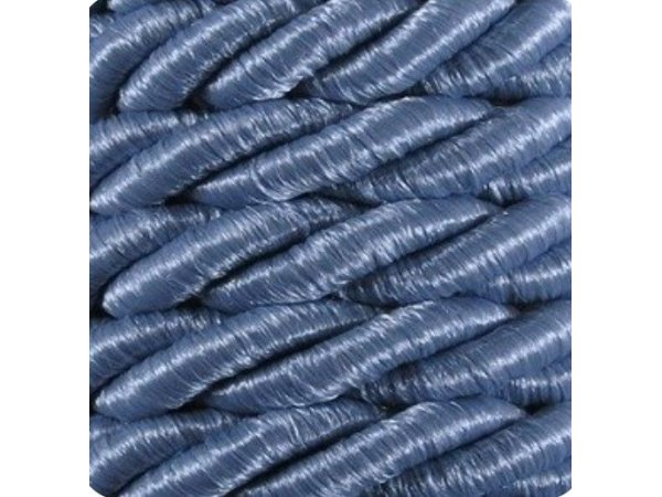 Sznurek 7mm 806 NIEBIESKI SPŁOWIAŁY [stalowy] skręcany mix bawełny 20m do alb