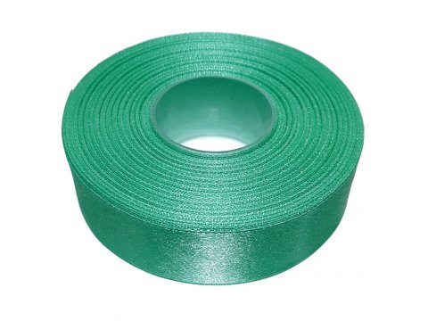25mm wstążka atłasowa 25m 148 zielona