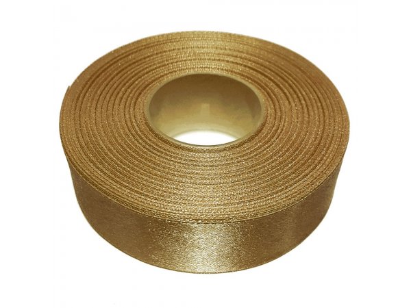 25mm wstążka atłasowa 25m 151 złota