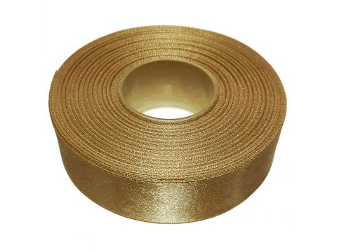 25mm wstążka atłasowa 25m 151 złota