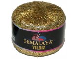 YILDIZ kordnek włóczka 102 ZŁOTY OPAL korodnek Himalaya 25g 393m cienka nitka o metalicznym połysku hurt włóczek