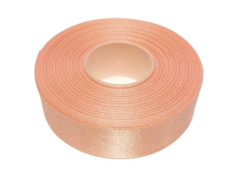 25mm wstążka atłasowa 25m 158 pomarańczowa/łososiowa
