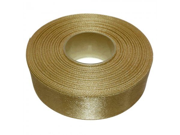 25mm wstążka atłasowa 25m 164 złota