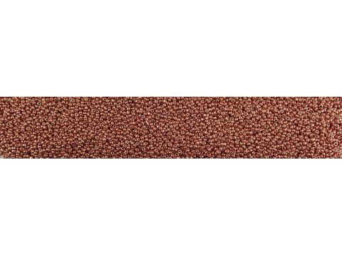 Koraliki szklane 2mm kulki drobne 18090 MIEDŹ Z METALICZNYM POŁYSKIEM cena za 100g sklep warszawa