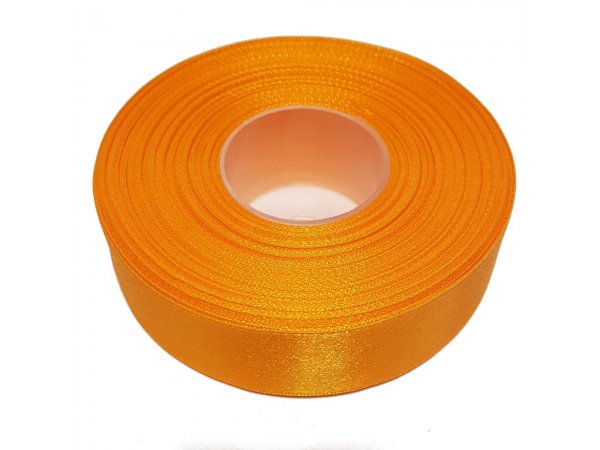 25mm wstążka atłasowa 25m 179 pomarańczowa