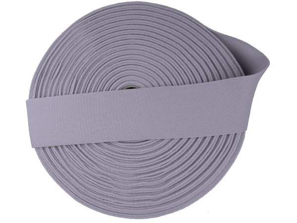 Guma 50mm 5cm tkana 1006 SZARY JASNY HURT cena za 25m czeski produkt gumka krawiecka odzieżowa PEGA
