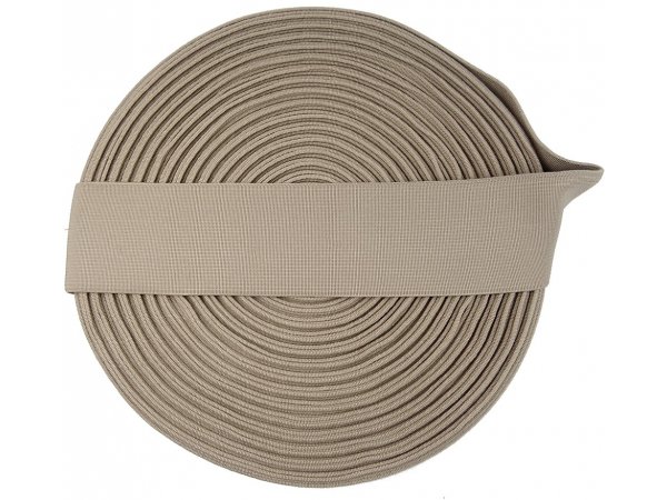 Guma 50mm 5cm tkana 1904 BEŻOWY HURT cena za 25m czeski produkt gumka krawiecka odzieżowa PEGA