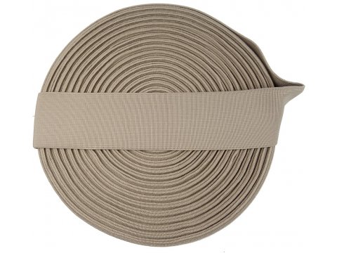 Guma 50mm 5cm tkana 1904 BEŻOWY HURT cena za 25m czeski produkt gumka krawiecka odzieżowa PEGA