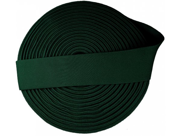 Guma 50mm 5cm tkana 7802 ZIELONY CIEMNY HURT cena za 25m czeski produkt gumka krawiecka odzieżowa PEGA