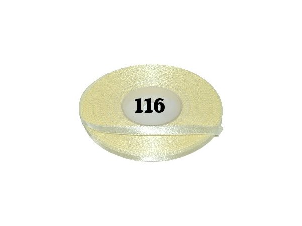 6mm wstążka atłasowa 116 JASNY ŻÓŁTY cena za 1 rolkę 25m nylonowa wstążeczka satynowa największy wybór sklep W