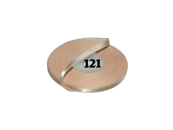 6mm wstążka atłasowa 121 JASNY ŁOSOŚ cena za 1 rolkę 25m nylonowa wstążeczka satynowa największy wybór sklep