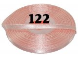 6mm wstążka atłasowa 122 JASNY RÓŻcena za 1 rolkę 25m nylonowa wstążeczka satynowa największy wybór sklep