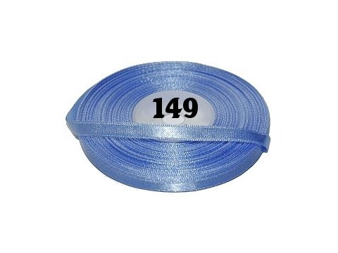 6mm wstążka atłasowa 149 BŁĘKITNY cena za 1 rolkę 25m nylonowa wstążeczka satynowa największy wybór skle