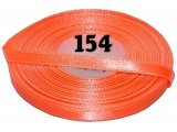 6mm wstążka atłasowa 154 POMARAŃCZOWY FLUO cena za 1 rolkę 25m nylonowa wstążeczka satynowa największy wybór skle