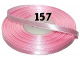 6mm wstążka atłasowa 157 RÓŻ JASNY cena za 1 rolkę 25m nylonowa wstążeczka satynowa największy wybór skle