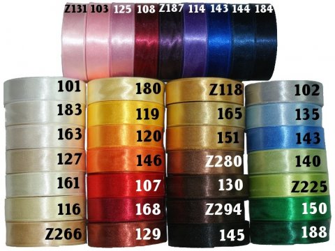 25mm wstążka atłasowa 25m Z221 zielona