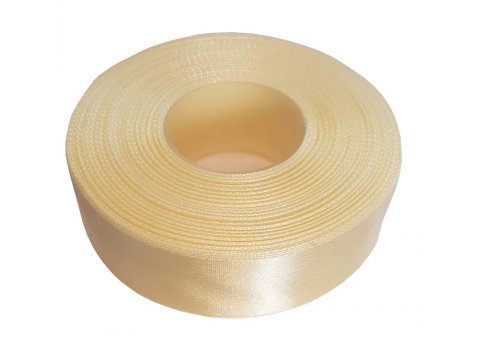 25mm wstążka atłasowa 25m Z266 beżowa